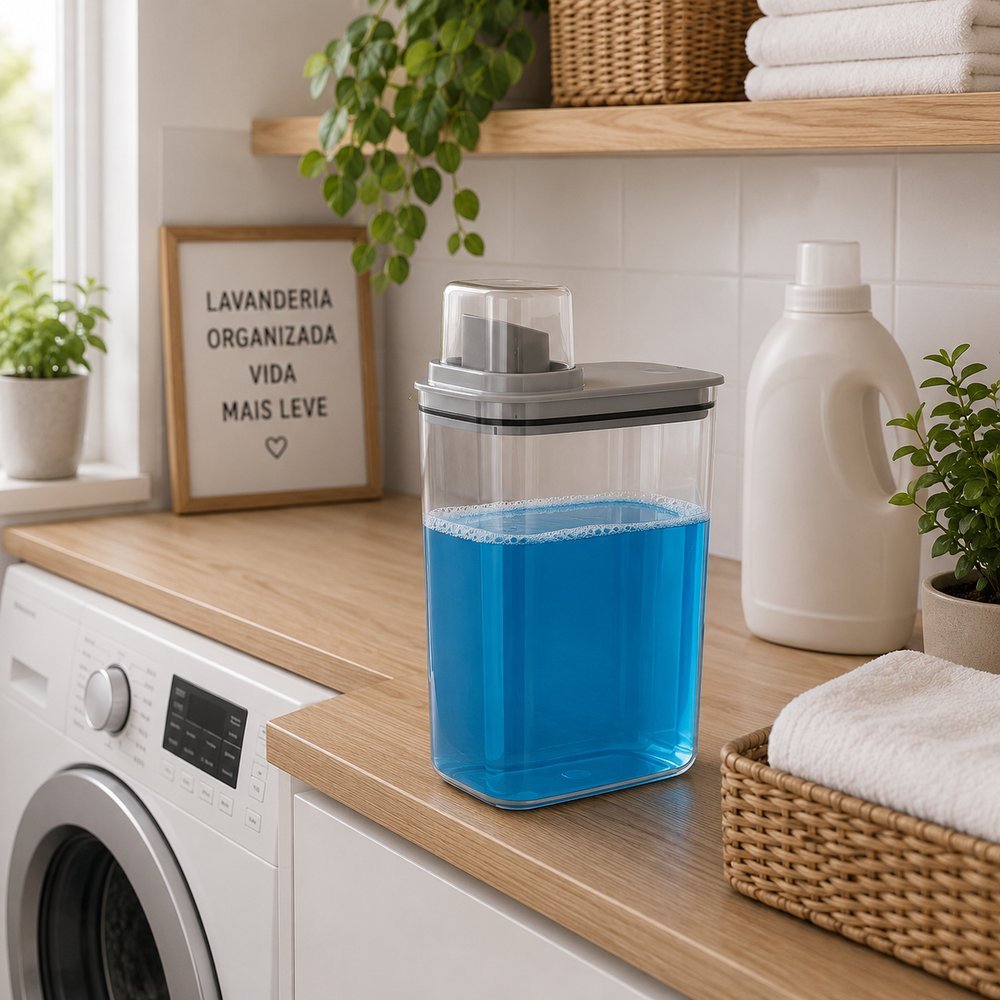 Dispenser para Sabão e Liquidos 2,3L - Cinza