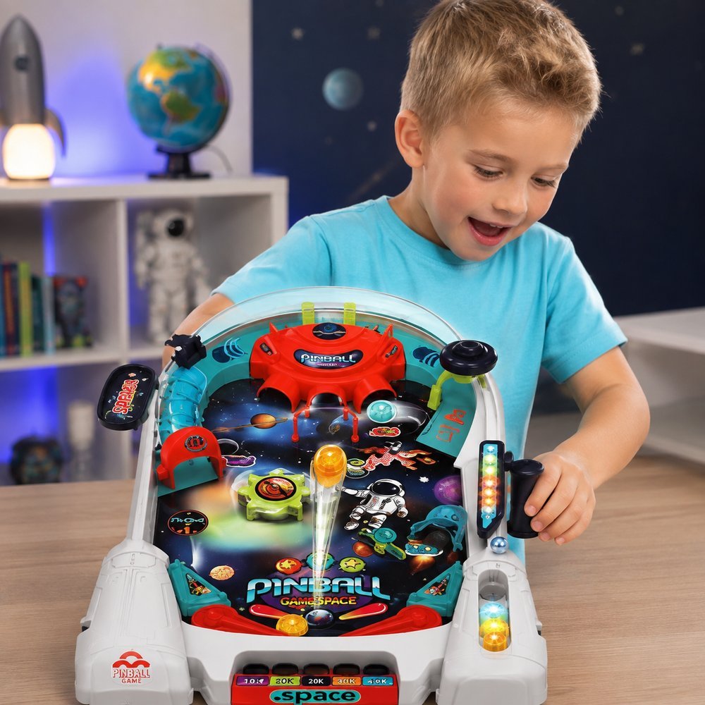 Jogo Pinball Game Space Infantil com Bolinhas