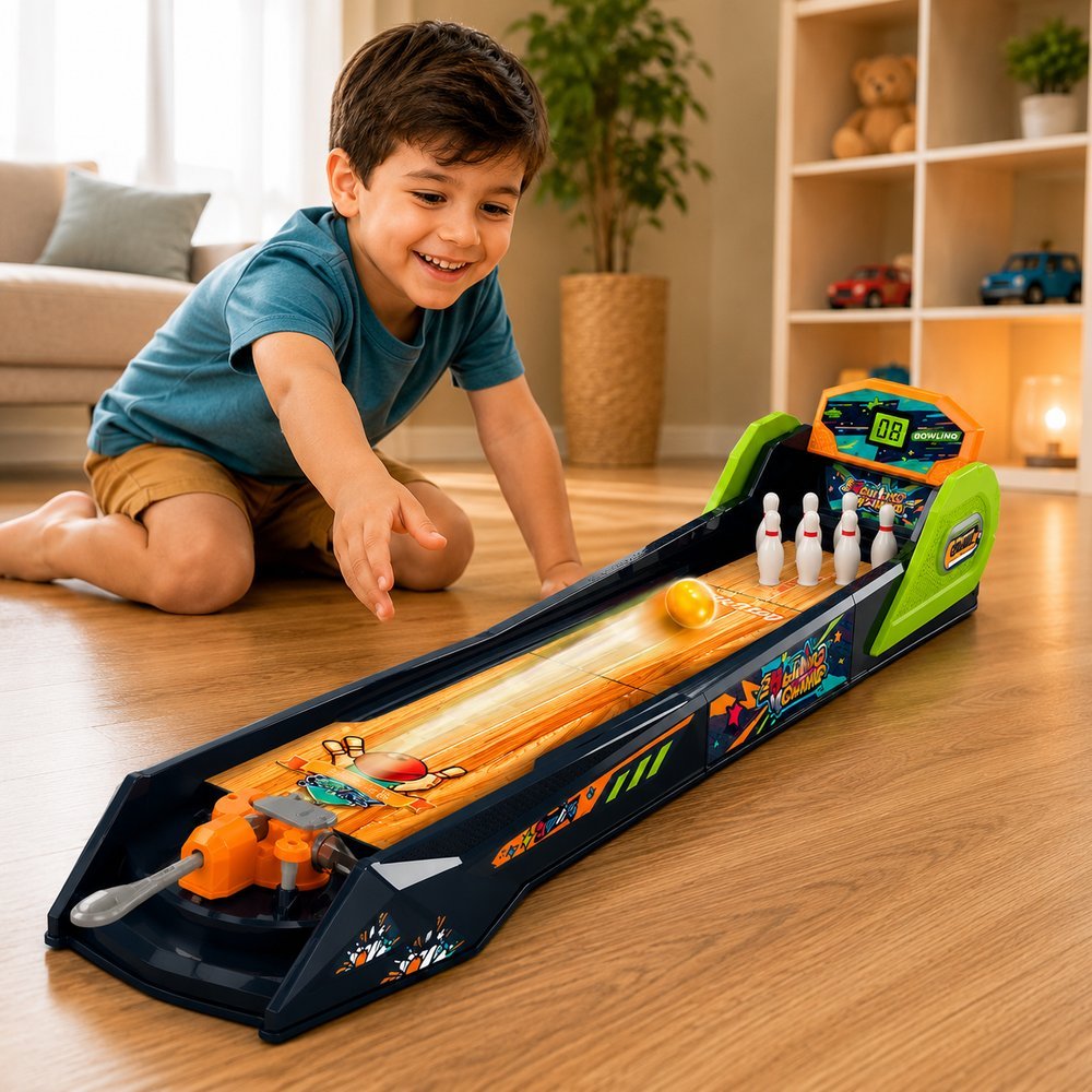 Jogo de Boliche Infantil Estilo Arcade