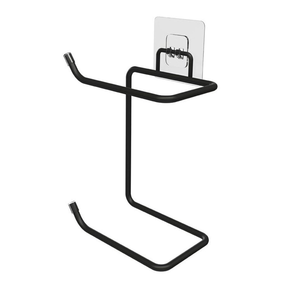Suporte Duplo para Papel Higiênico - Preto