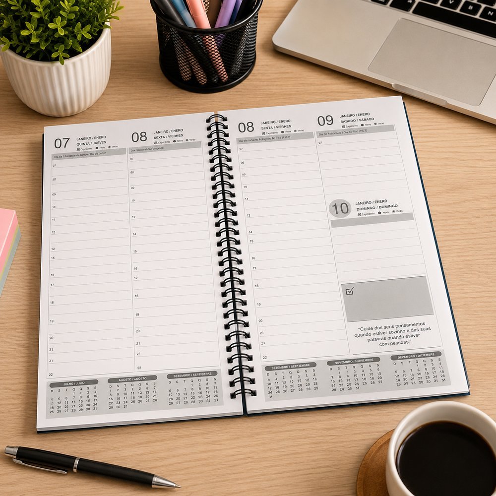 Caderno Agenda 2027 Easy Week - Sortida